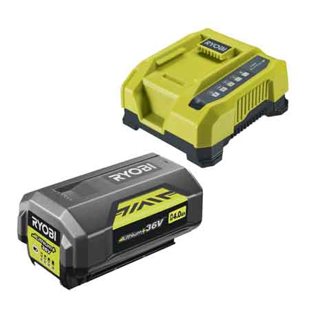 KIT ÉNERGIE BATTERIE ET CHARGEUR « RY36BC60A-140 » RYOBI 36V 4,0Ah
