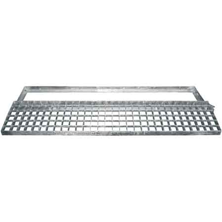 GRIGLIA CON TELAIO RETTANGOLARE 100x40 cm - Pedonale