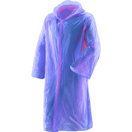 IMPERMEABILE MONOUSO TASCABILE 'BOXER' Tg. unica - colore azzurro