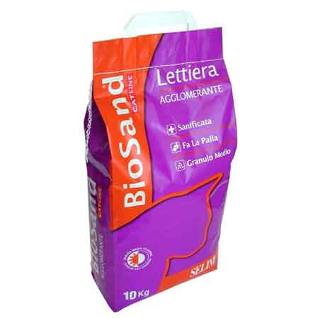 LETTIERA AGGLOMERANTE PER GATTI 10 Kg