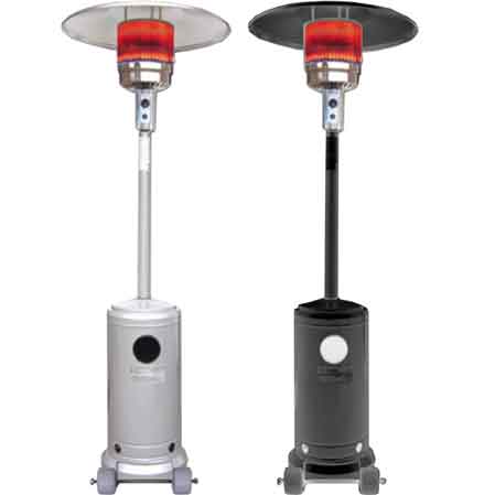 STUFA A GAS 'FUNGO' CARDINALE 12000 Watt - colore nero