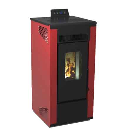STUFA A PELLET 'ROXY' Kw 7,87 - Colore Bordeaux