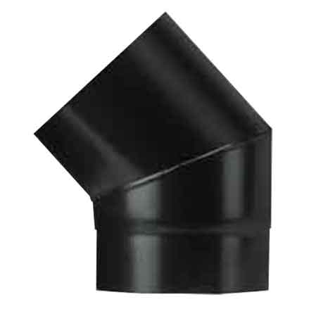 GOMITO A 45° PER STUFA A LEGNA 'PLUS LIGHT' Ø 120 mm