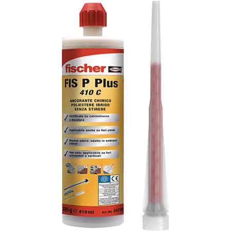 ANCORANTE CHIMICO 'FIS P PLUS 410 C' FISCHER 410 ml