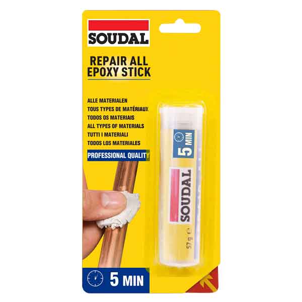 ADESIVO EPOSSIDICO 'ALL EPOXY STICK' SOUDAL 57 gr