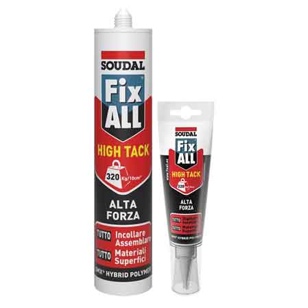 ADESIVO SIGILLANTE 'FIX ALL HIGH TACK' SOUDAL 125 ml - Bianco