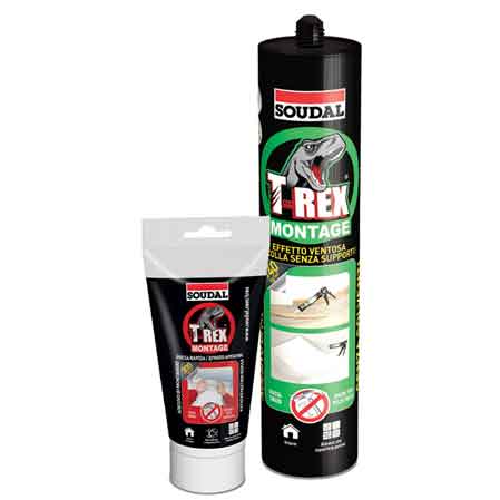 ADESIVO SIGILLANTE 'T-REX EFFETTO VENTOSA' SOUDAL 125 gr - Blister