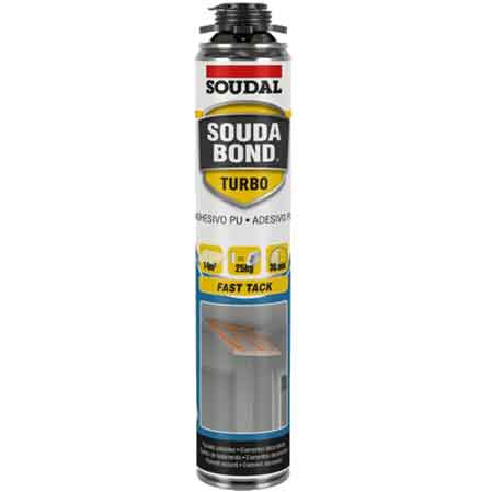 ADESIVO POLIURETANICO 'SOUDABOND TURBO GUN' SOUDAL 750 ml - Pistola