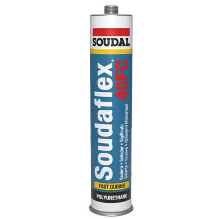 ADESIVO SIGILLANTE POLIURETANICO 'SOUDAFLEX 40FC' SOUDAL 300 ml - Nero