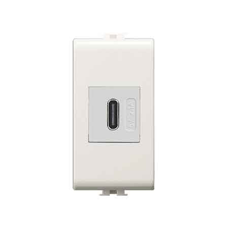 ALIMENTATORE DA INCASSO USB-C 'EASY' Bianco