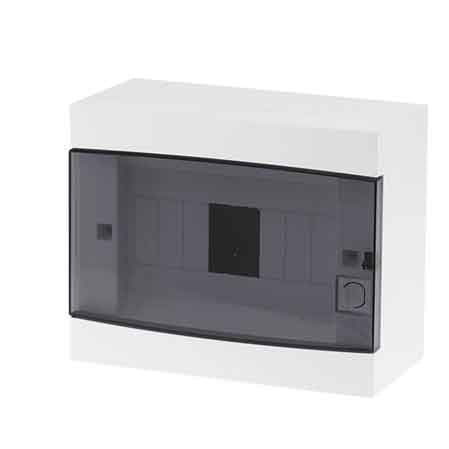 CENTRALINO DA PARETE C/PORTELLO IP40 8 Moduli - 217x175x105 mm - Bianco