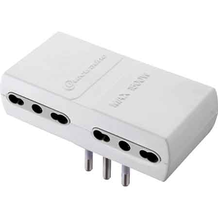 ADATTATORE QUADRUPLO 16A 2P+T - presa 10/16A 2P+T