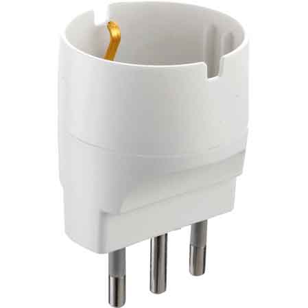 ADATTATORE SEMPLICE SCHUKO 10A 2P+T - presa 10A 2P+T