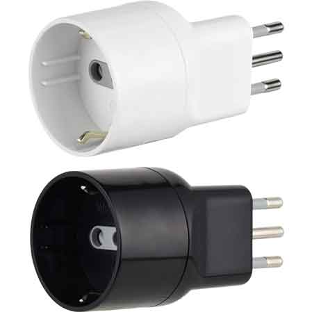 ADATTATORE DISASSATA SHUKO 10A 2P+T - presa 10A 2P+T - Colore Bianco