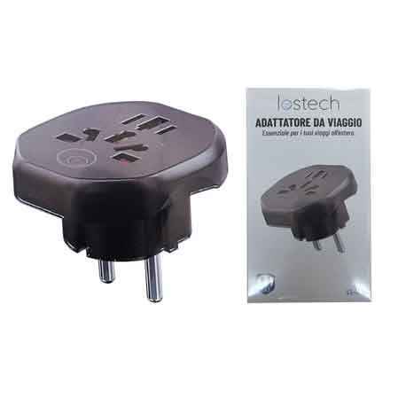 ADATTATORE DA VIAGGIO 'LS-AC6' LOSTECH Portata massima 2500 Watt