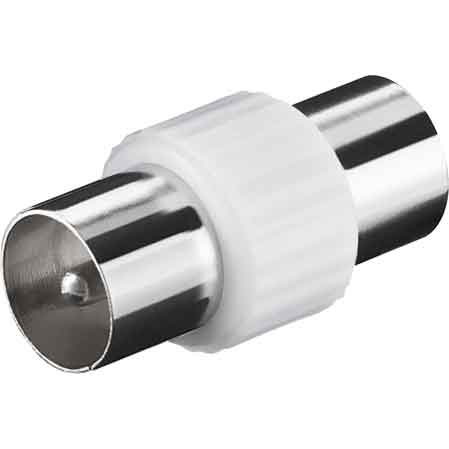 ADATTATORE COASSIALE TV SPINA/SPINA Ø 9,5 mm