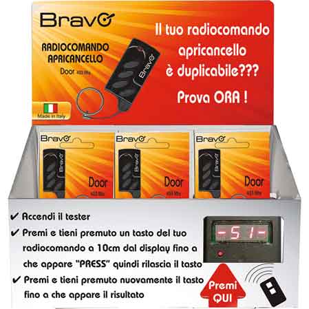 ESPOSITORE RADIOCOMANDI 'DOOR' CON TESTER 22 Pezzi