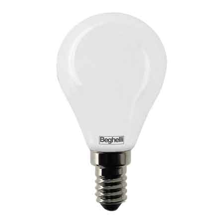 LAMPADA A SFERA MOD. 'SFERA' TUTTOVETRO E14 BEGHELLI 4W - 460Lm - 3000K