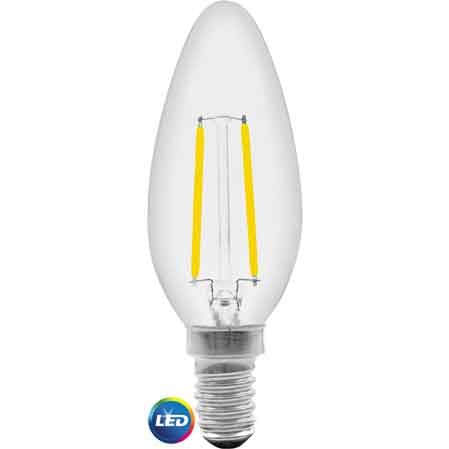 LAMPADA LED A FILAMENTO MOD. 'OLIVA' 4W - E14 - 400Lm - 2700K