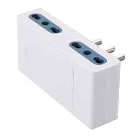 ADATTATORE QUADRUPLO 16A CARDINALE 2P+T- prese 10/16A 2P+T