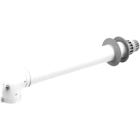 KIT COAXIAL AVEC COUDE POUR CHAUFFE-EAU « KONA » Ø 60-100 mm - 100 cm