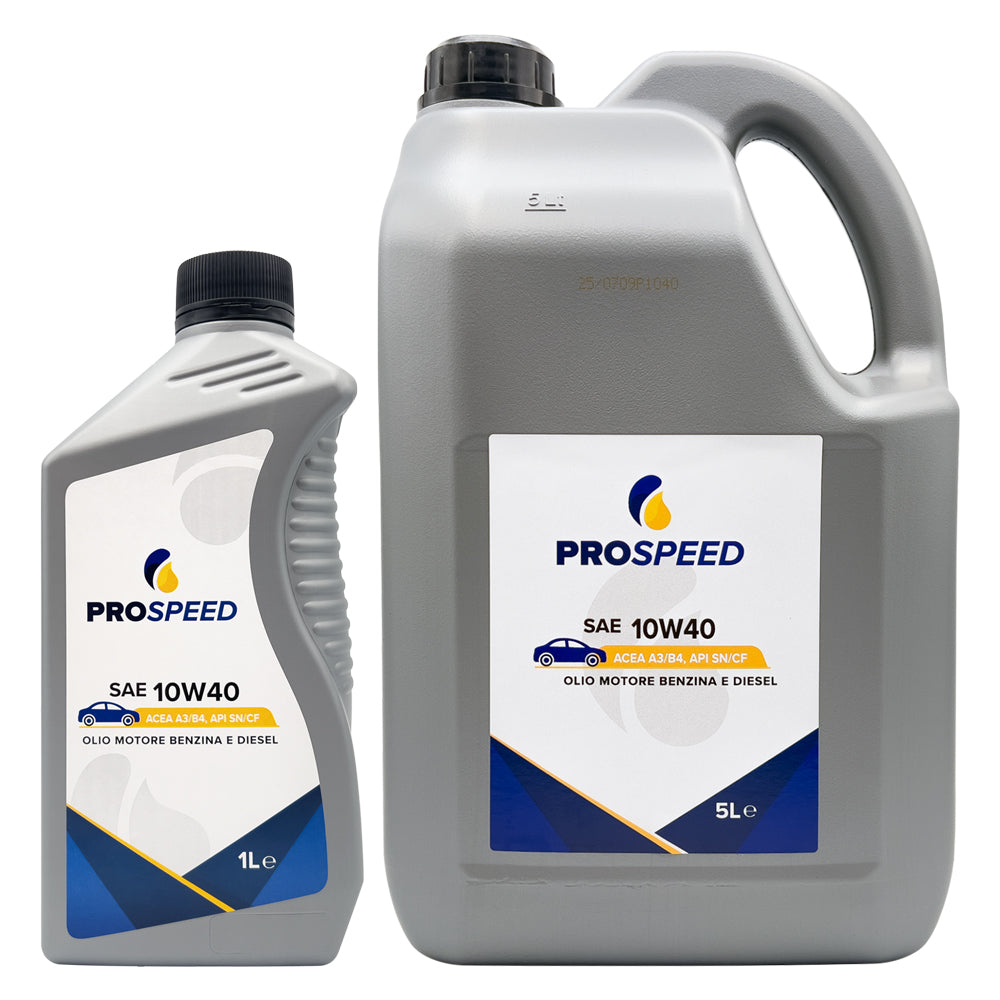 OLIO MOTORE PER AUTOVETTURE SAE 10W40 - lt. 5