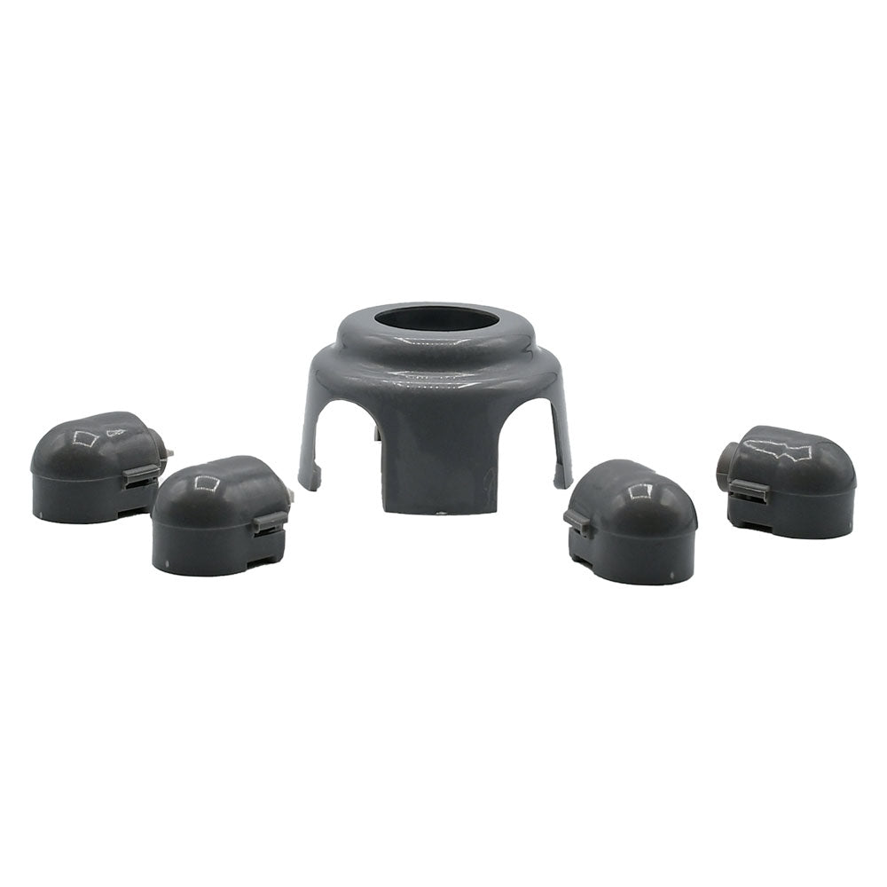CAPUCHON TERMINAL POUR PIED DE SOUTIEN avec support central de colonne