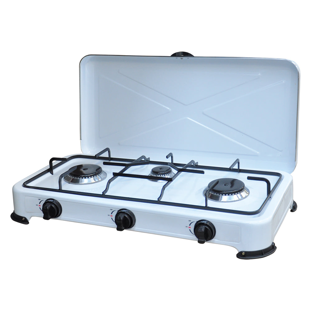 RÉCHAUD 3 FEUX À GAZ GPL 'KASART' cm 58 x 28 x h.11