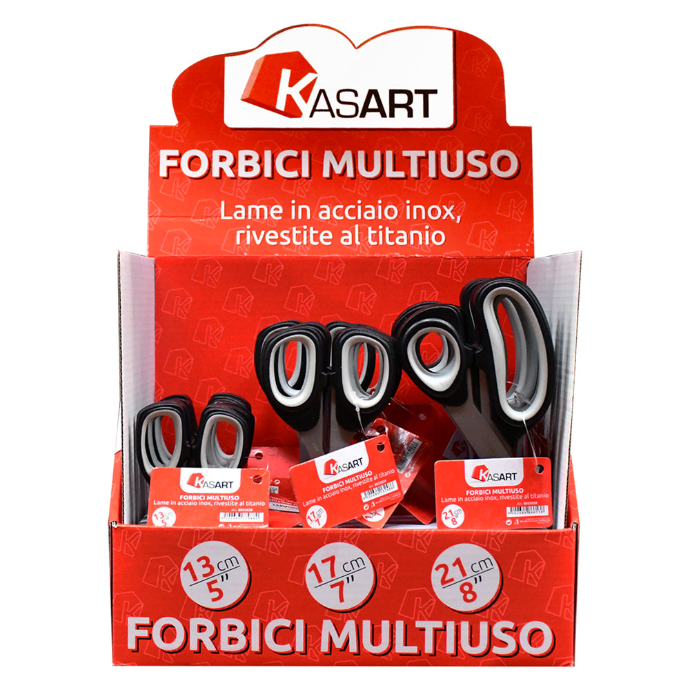PRÉSENTOIR CISEAUX MULTI-USAGES « KASART » 18 pièces