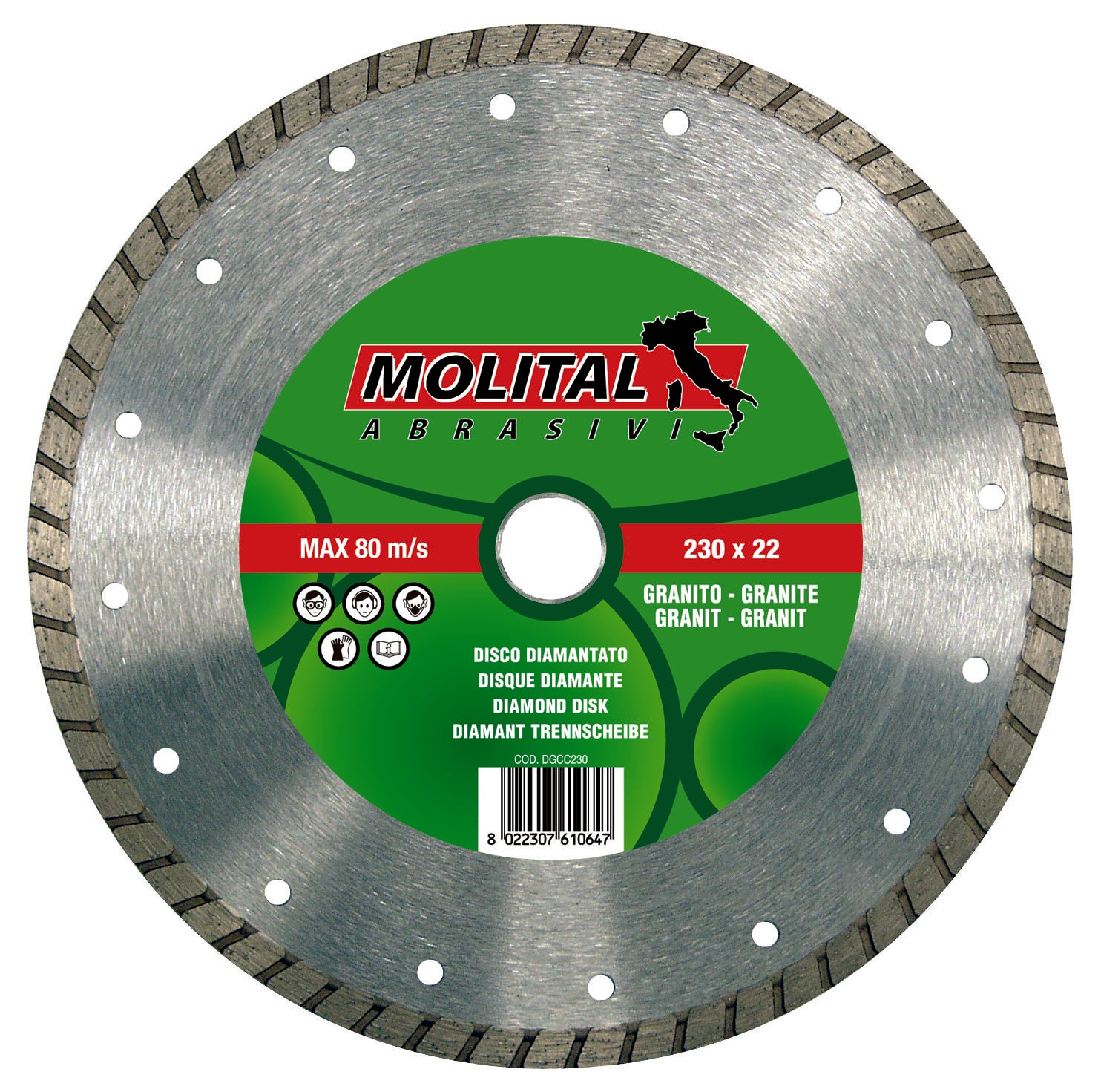 DISCO DIAMANTATO 'GRANITO' MOLITAL Ø 115 mm