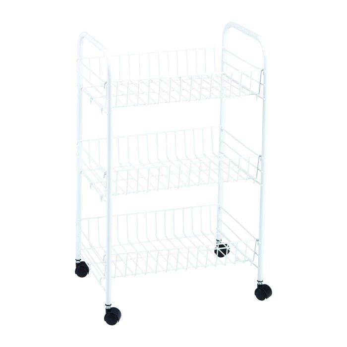 CARRELLO MULTIUSO BIANCO cm 40x26x62h