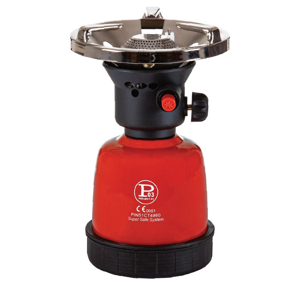 RÉCHAUD À GAZ DE CAMPING ALLUMAGE PIEZO 190 gr