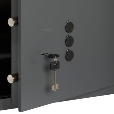 CASSAFORTE CON CHIAVE E COMBINAZIONE MECCANICA ART. 82210 CISA 360(L)x200(P)x240(H) mm, 2 Cat. Orizz