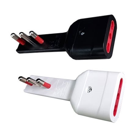ADATTATORE ULTRAPIATTO 16A ROSI 2P+T - presa 10/16A 2P+T, Colore Bianco
