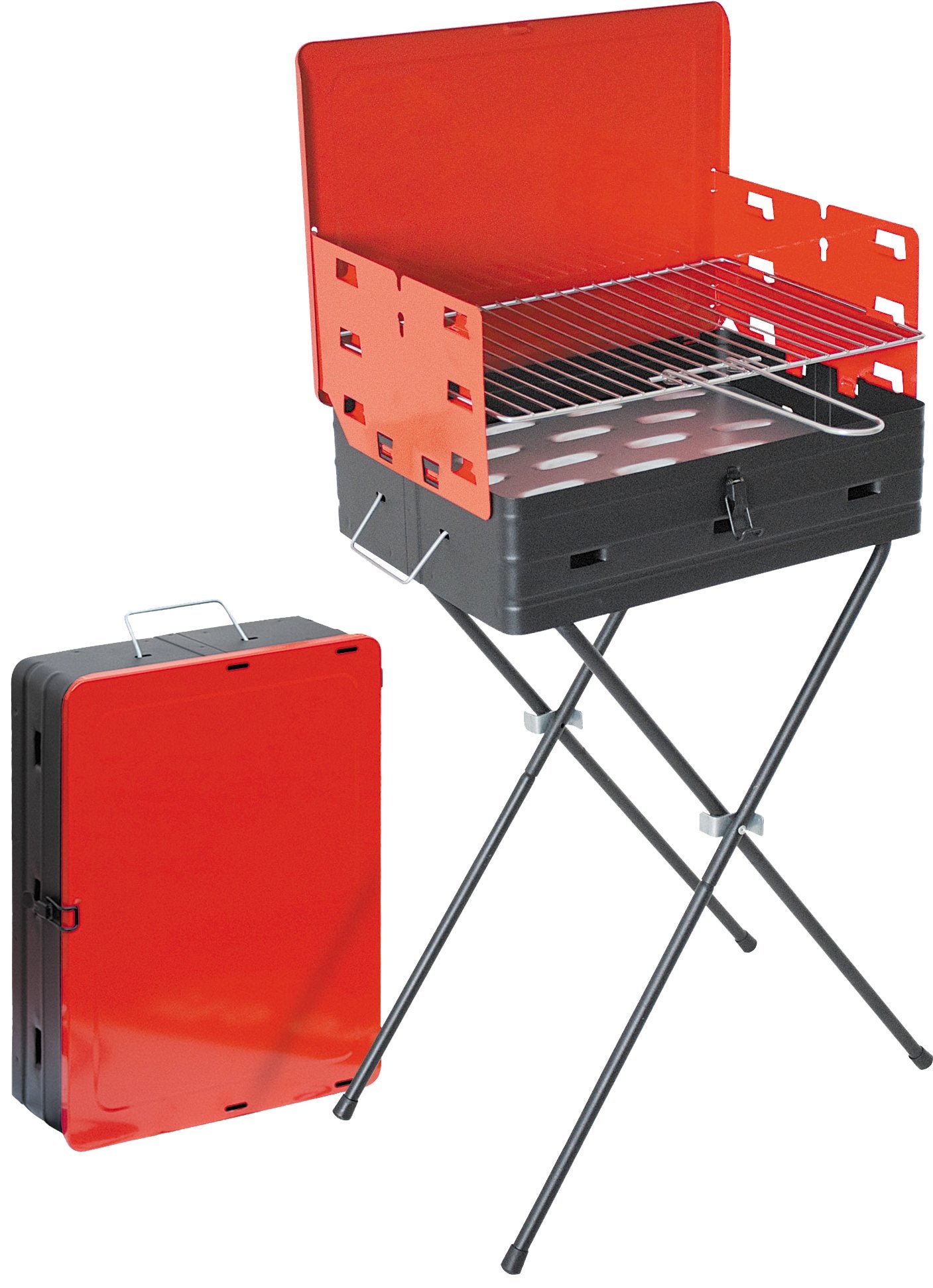 BARBECUE A CARBONELLA 'VALIGETTA' 43x31x77h cm