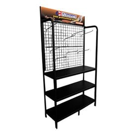 ESPOSITORE UTENSILERIA CON RIPIANI cm 100x40x170h