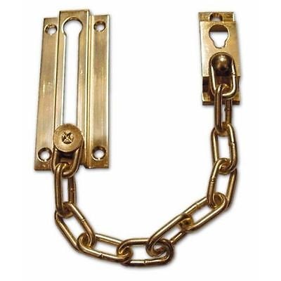 CATENA DI SICUREZZA IN OTTONE PER PORTE Ø mm 2,7x20 cm - Ottone lucido