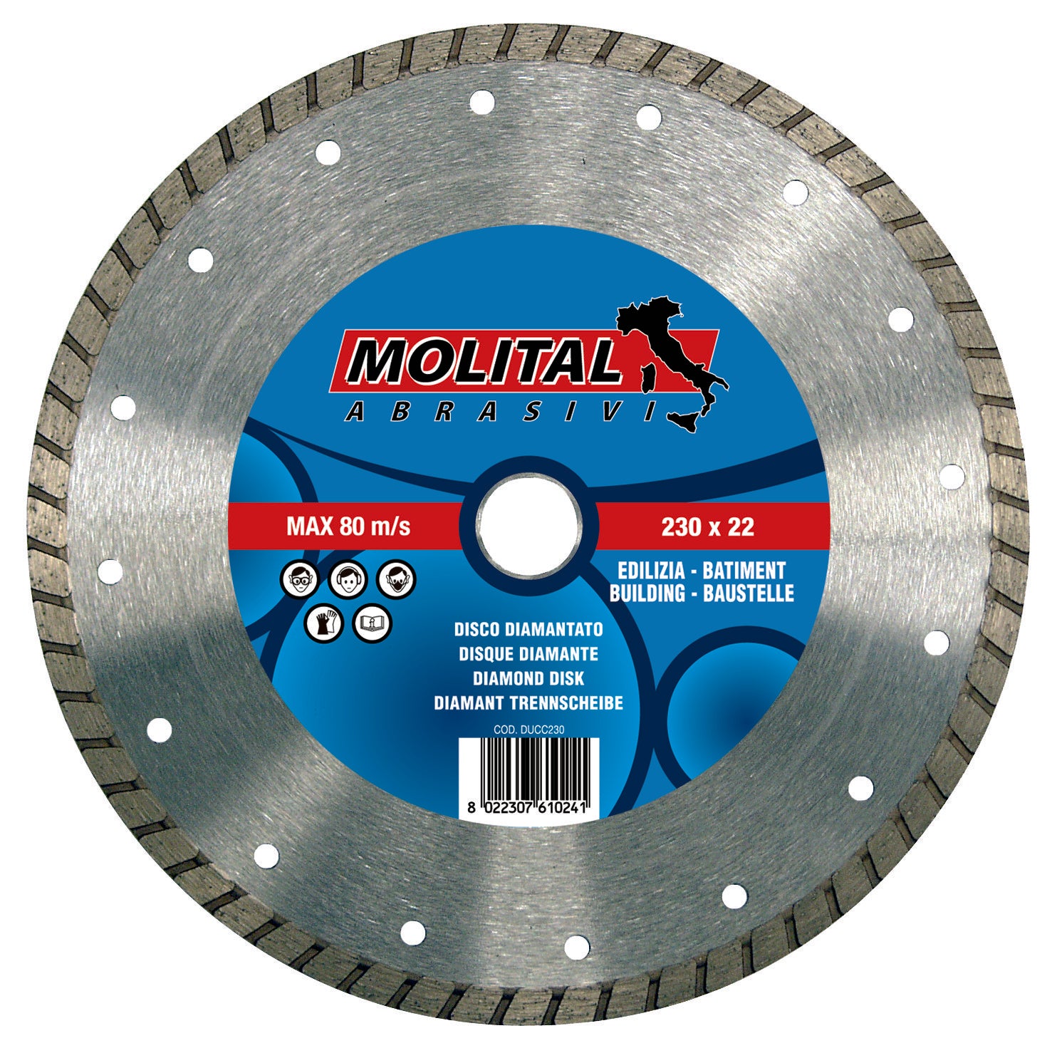 DISCO DIAMANTATO 'UNIVERSALE' MOLITAL Ø 115 mm