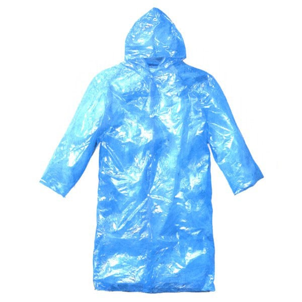 IMPERMEABILE MONOUSO TASCABILE 'BOXER' Tg. unica - colore azzurro