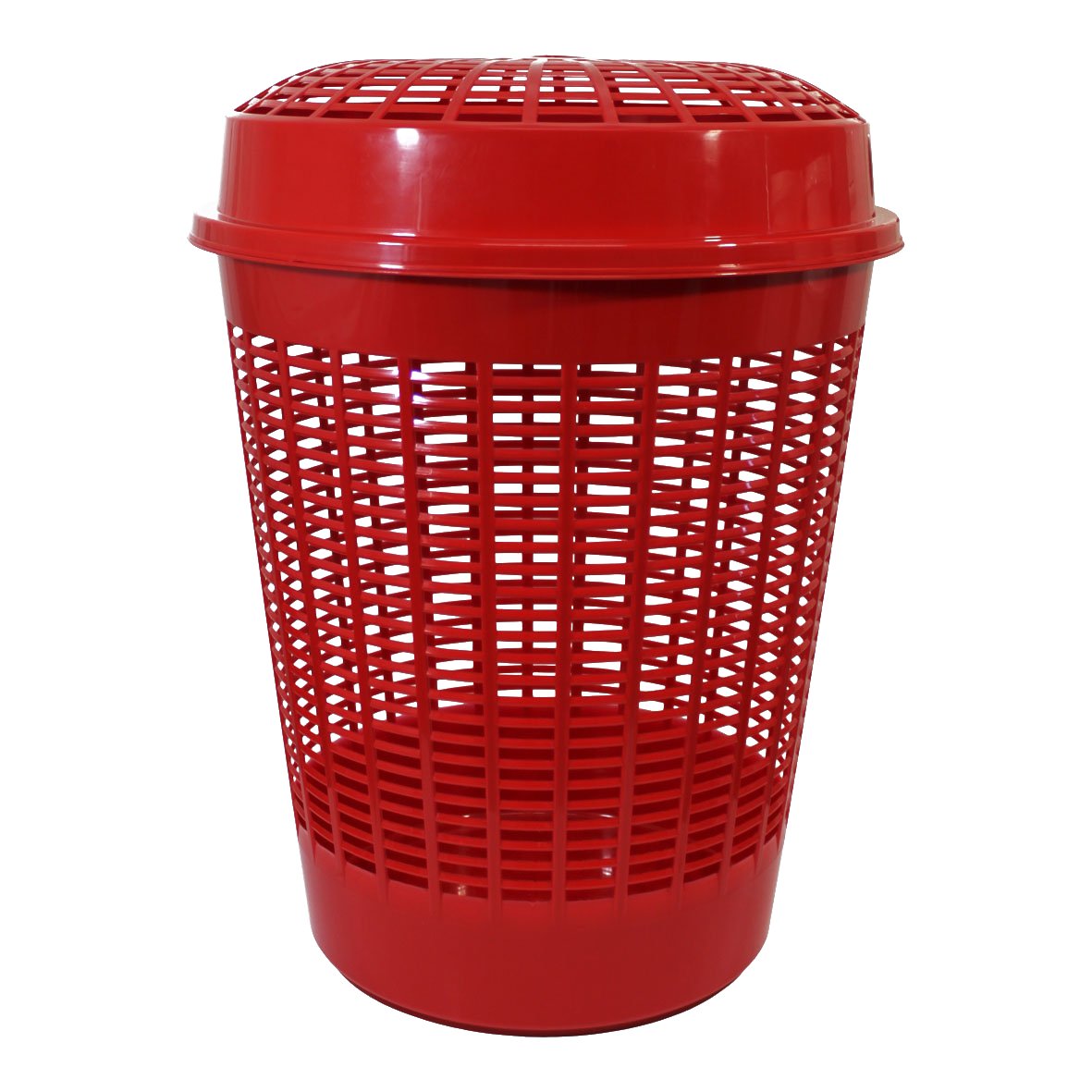 CESTA TRAFORATA PORTABIANCHERIA 'EUROPA' Ø 46,5 x h 56 cm, 65 lt - Colore Rosso