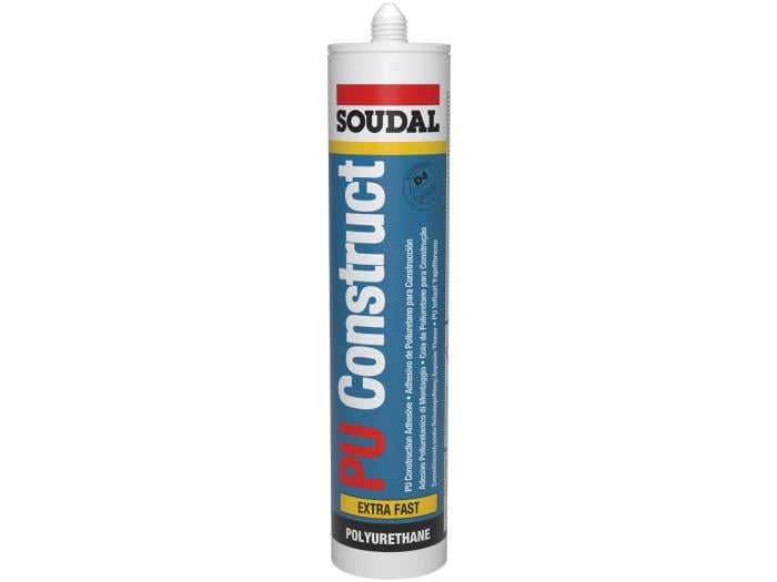 ADESIVO POLIURETANICO 'PU CONSTRUCT D4' SOUDAL 310 ml - Marrone