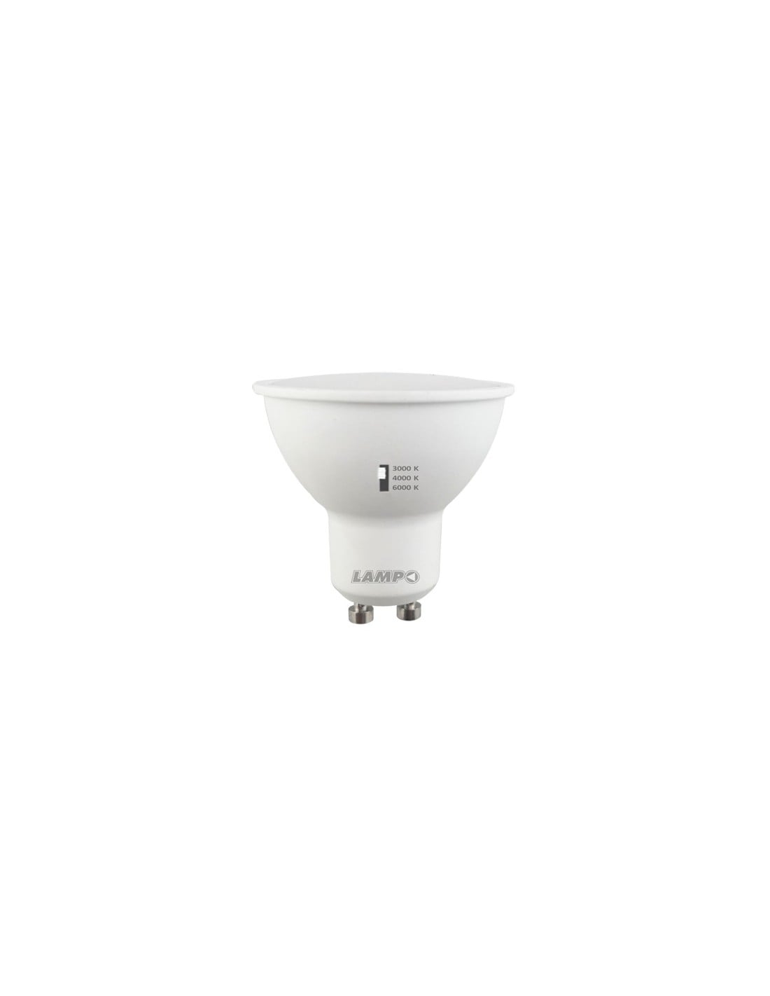 LAMPADA A LED TRICOLOR GU10 8 W - 650Lm