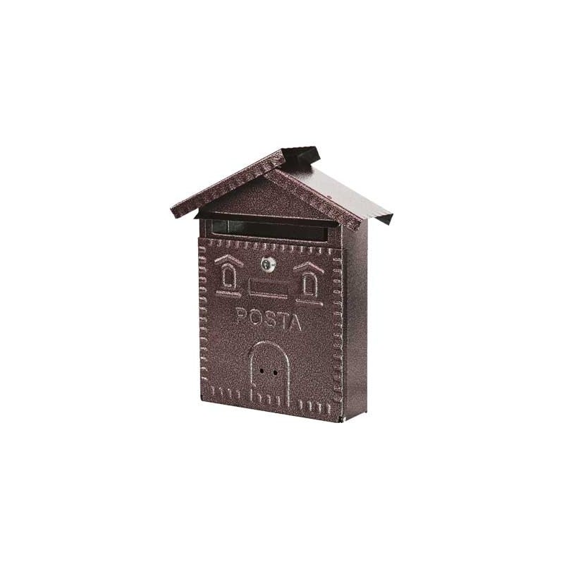 CASSETTA POSTALE 'RUSTICA' CASETTA mm 280x90x350h - Nera