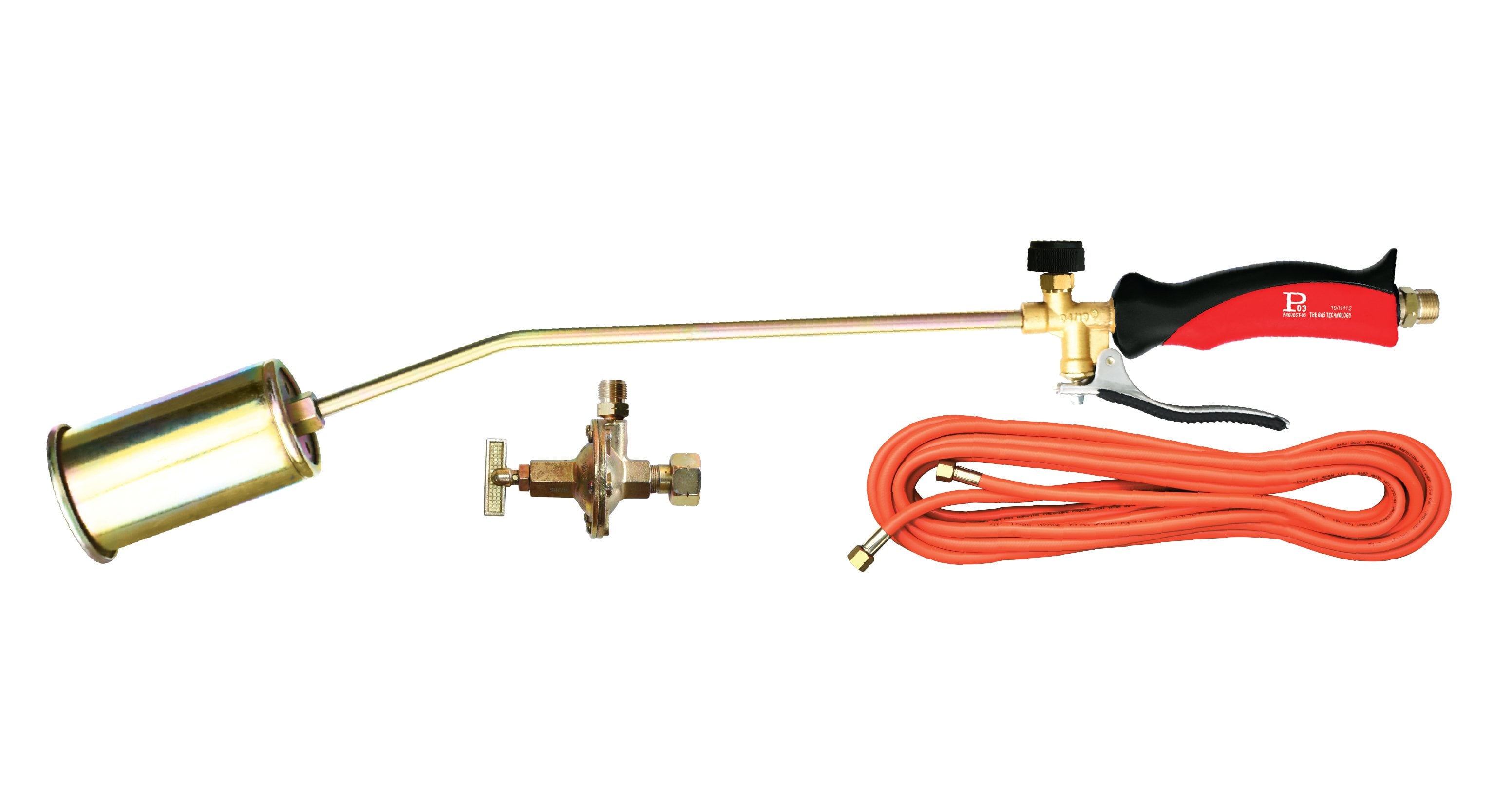 CANNELLO DA RISCALDO C/LEVA IN KIT 'P03' 70 cm - Bruciatore Ø 60 mm