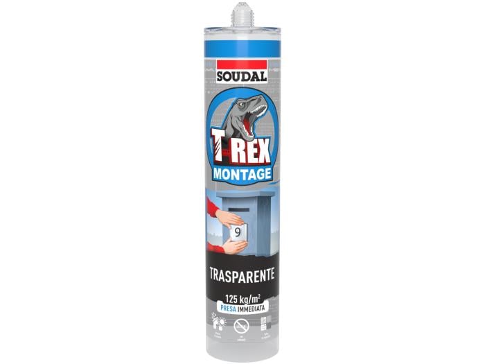 ADESIVO SIGILLANTE 'T-REX TRASPARENTE' SOUDAL 295 g