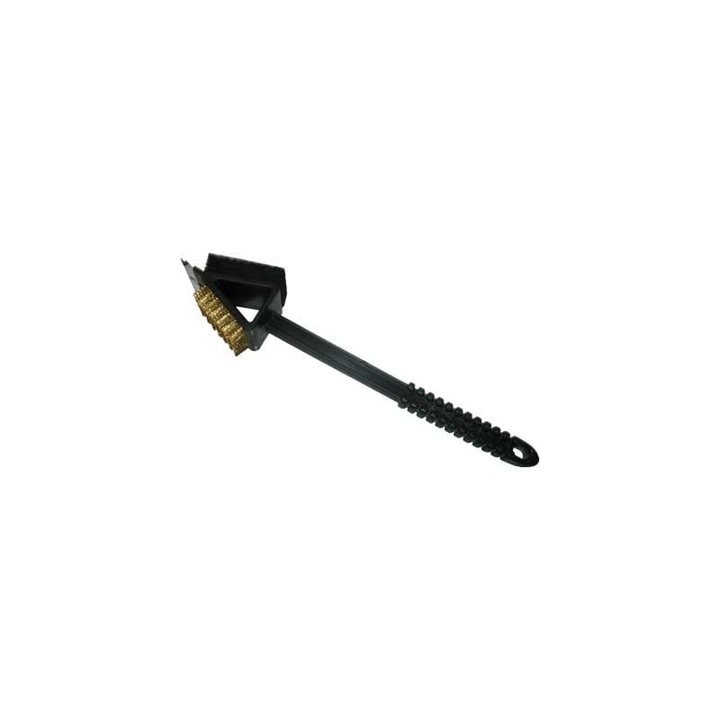 SPAZZOLA DOPPIA PER BARBECUE 36 cm
