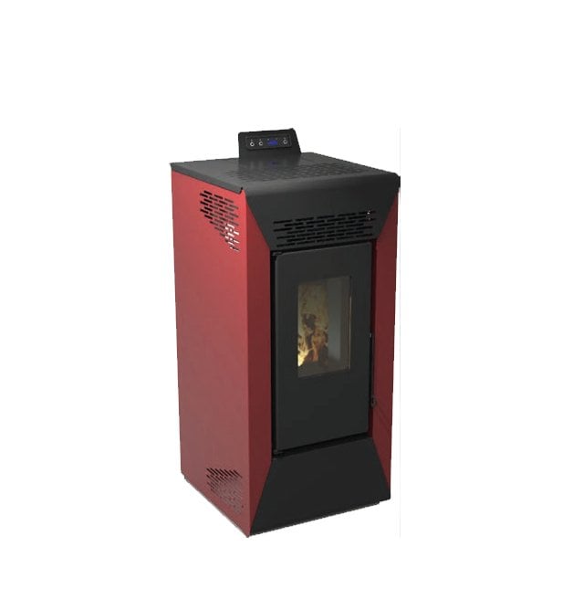 STUFA A PELLET 'STAR' Kw 8,74 - Colore Bordeaux
