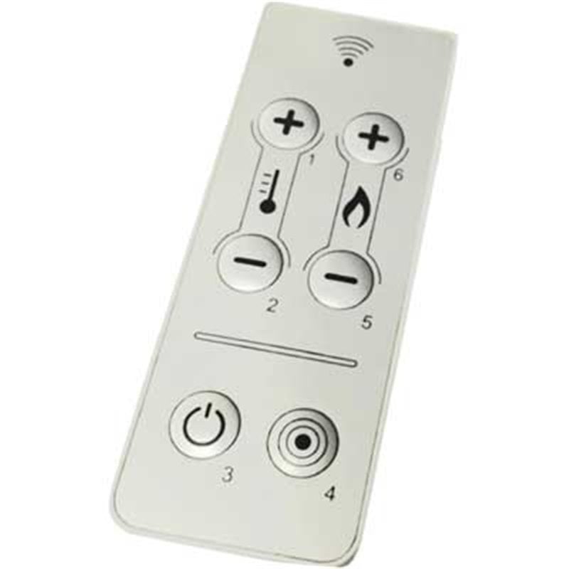 TELECOMANDO PER STUFE E IDROSTUFE A PELLET 6 Tasti - Colore Bianco