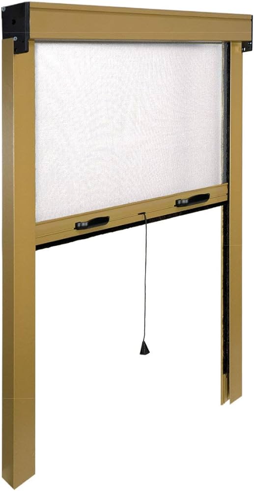 ZANZARIERA AVVOLGIBILE VERTICALE 100x160 cm - Colore Avorio