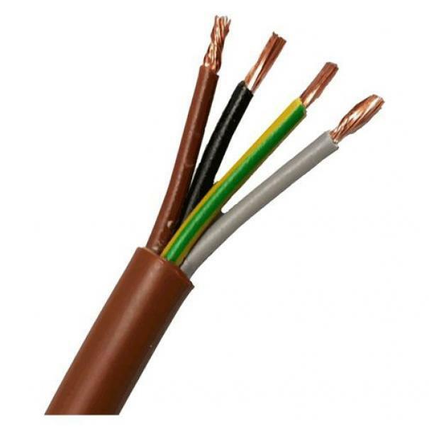 CAVO QUADRIPOLARE 'MARRONE' Sezione 4x1,5 mm